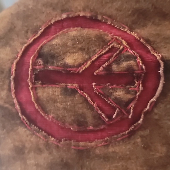 Rising International boho hippie patchwork peace hooded sweatshirt jacket hoodie - Picture 7 of 8